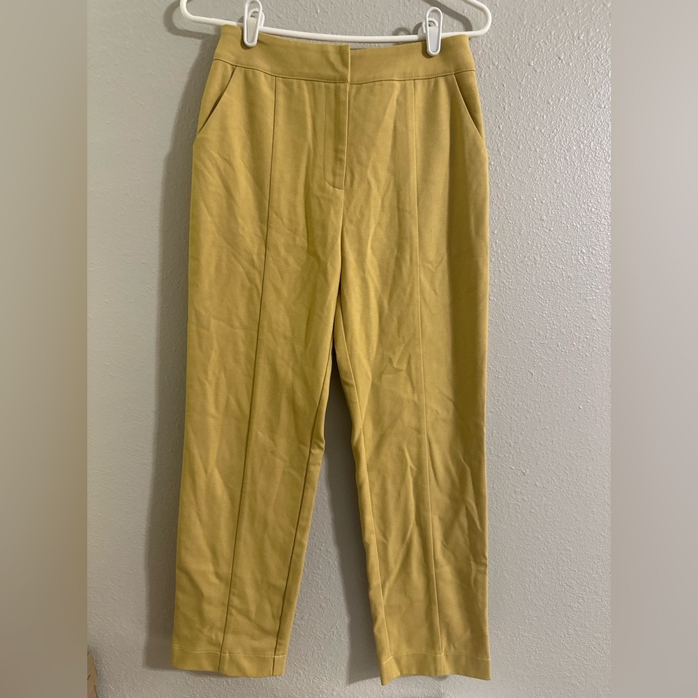 NWT Ghospell Chic Yellow Straight Leg Women's Pants - Picture 2 of 8